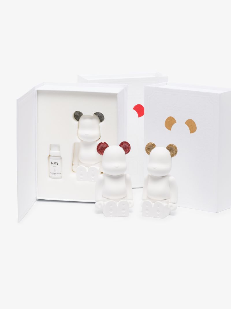 White Be@rbrick Toy Aroma Ornament Set