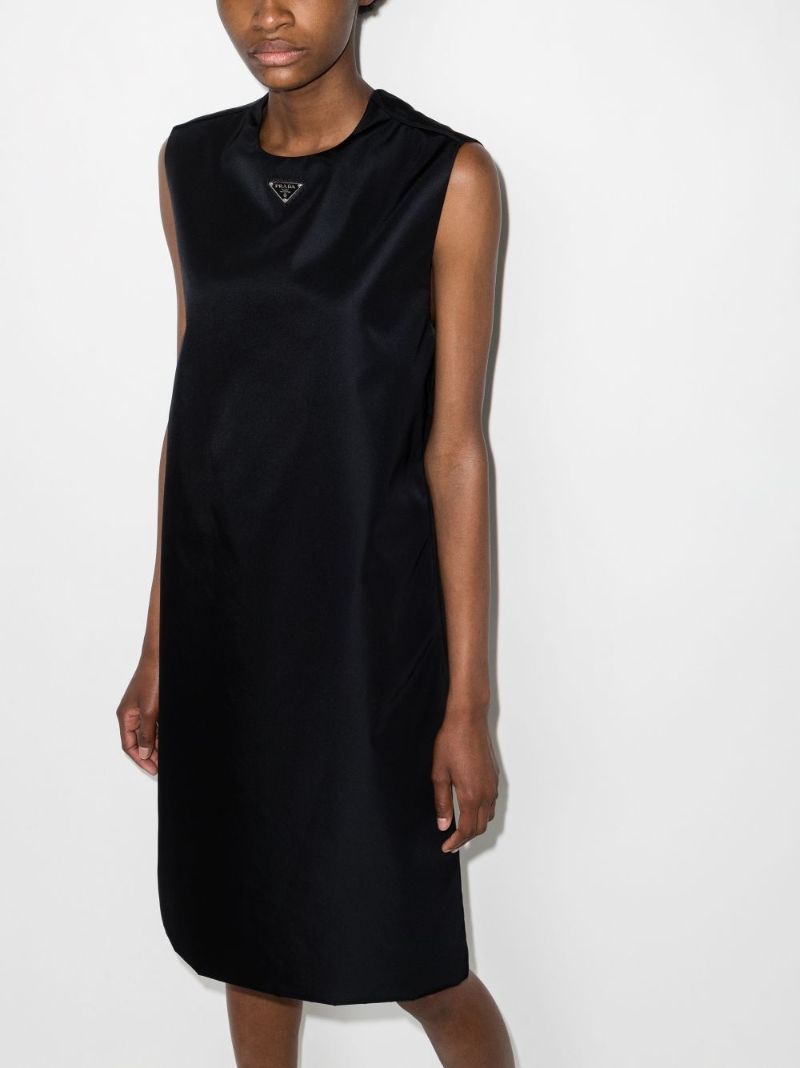 Sleeveless Shift-style Midi Dress