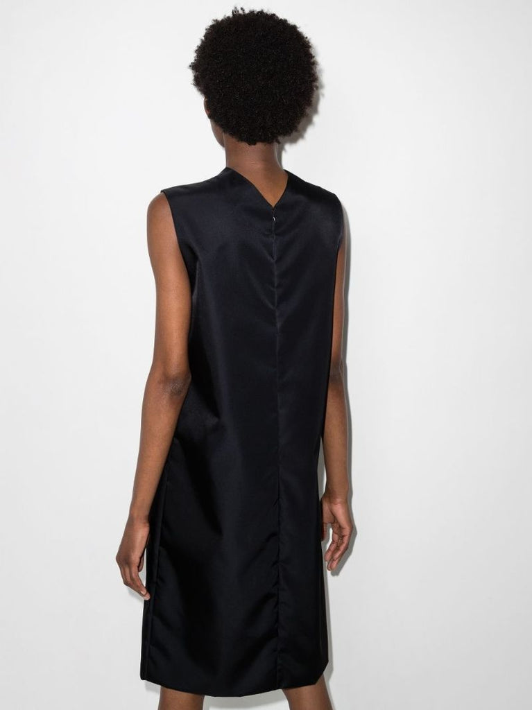 Sleeveless Shift-style Midi Dress