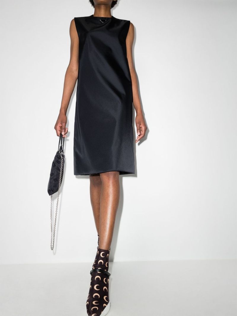 Sleeveless Shift-style Midi Dress