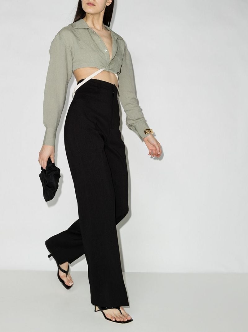 Le Pantalon Sauge Flared Trousers