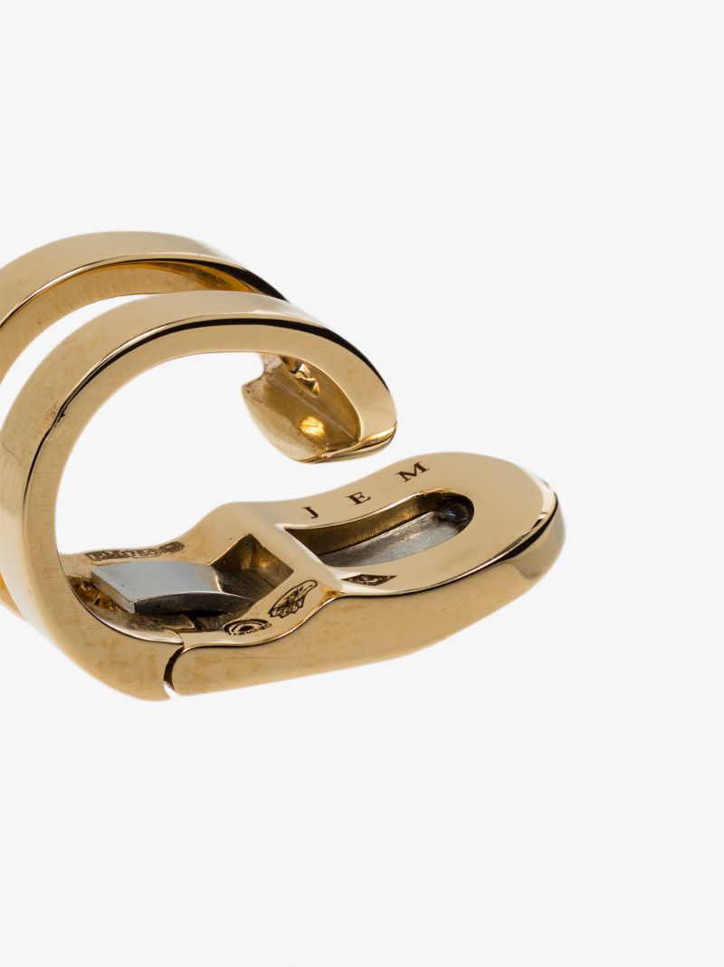 18k Yellow Gold Ã_x0083_â_x0080_°treintes Ear Cuff