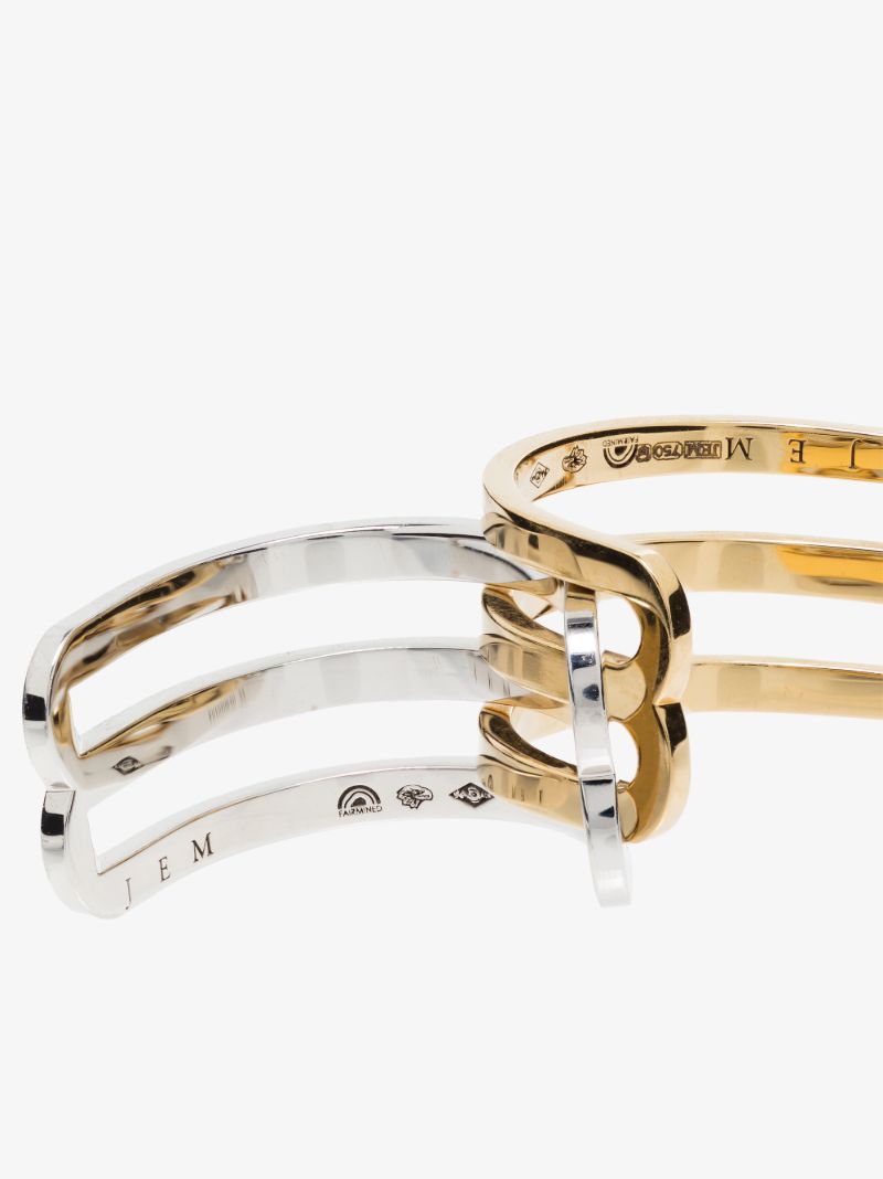 18k Yellow and White Gold Ã_x0083_â_x0080_°treintes Ring