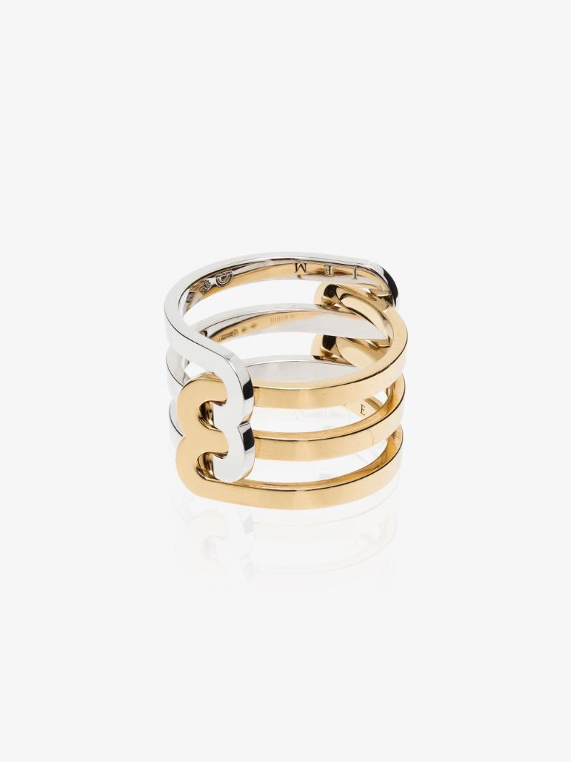18k Yellow and White Gold Ã_x0083_â_x0080_°treintes Ring