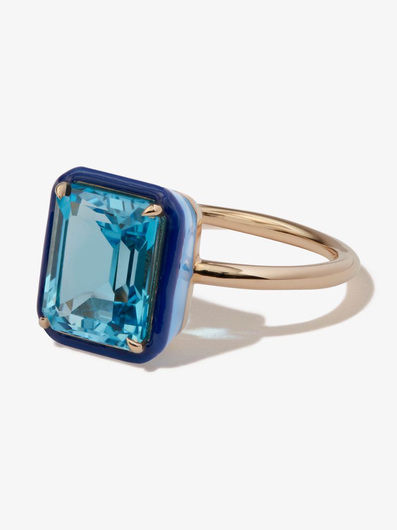 14k Yellow Gold Topaz Ring