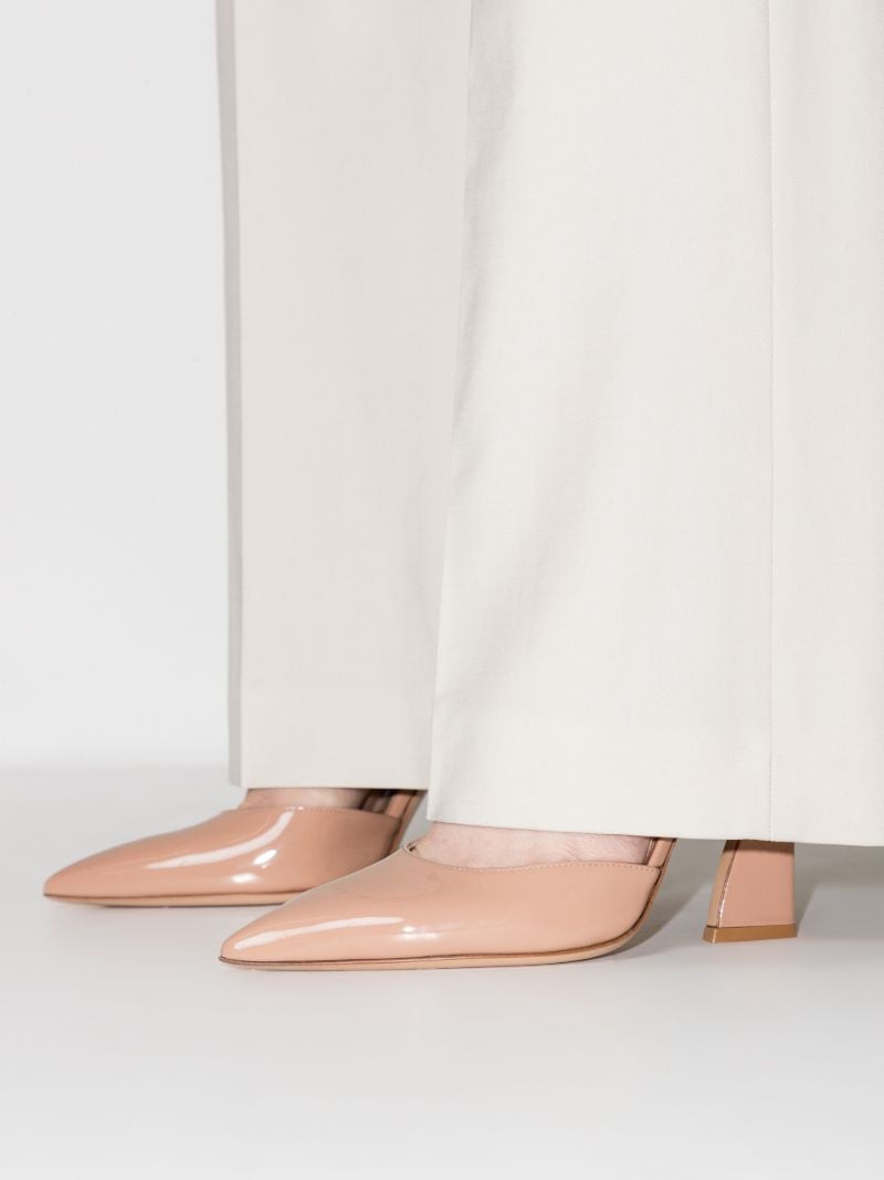 Neutral 105 Patent Leather Slingback Pumps