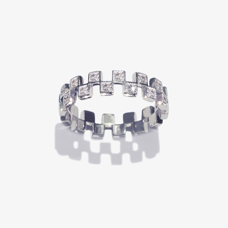 18k White Gold Anerise Diamond Ring