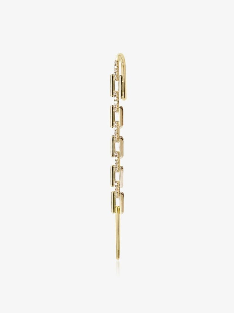 18k Yellow Gold Charlie Diamond Earring