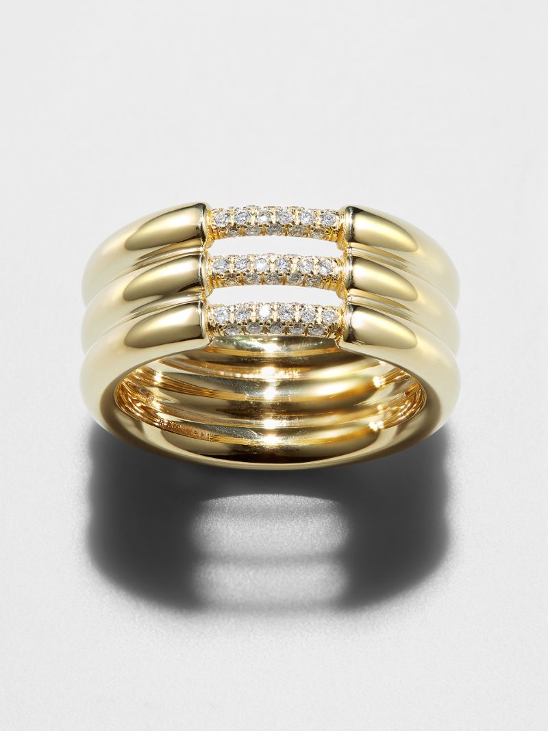 18k Yellow Gold Grande CerrÃ_x0083_Â© Diamond Ring