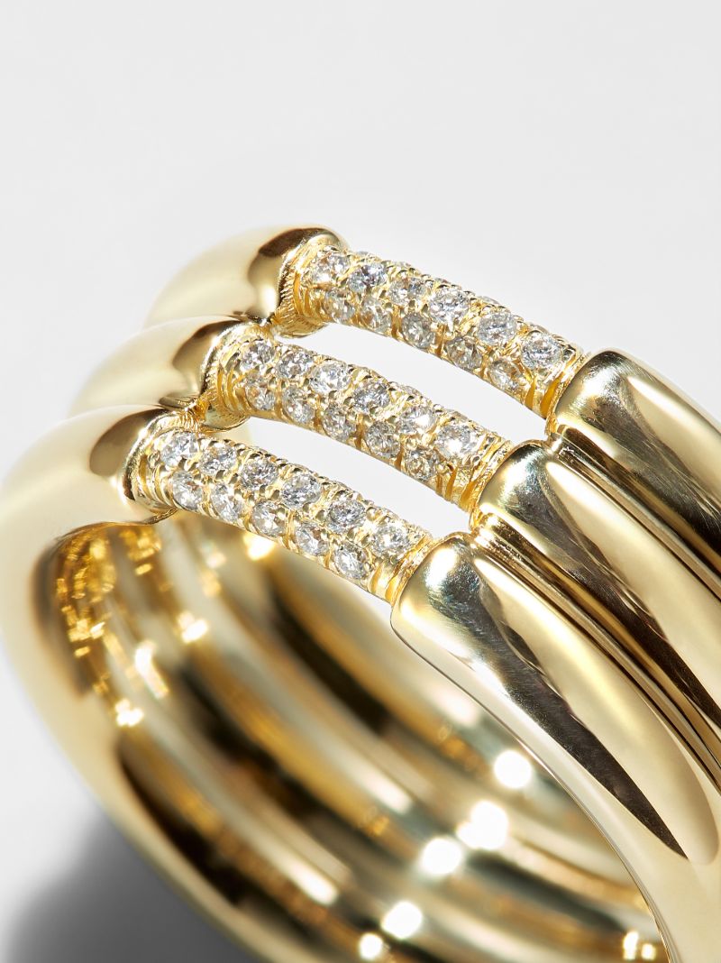 18k Yellow Gold Grande CerrÃ_x0083_Â© Diamond Ring