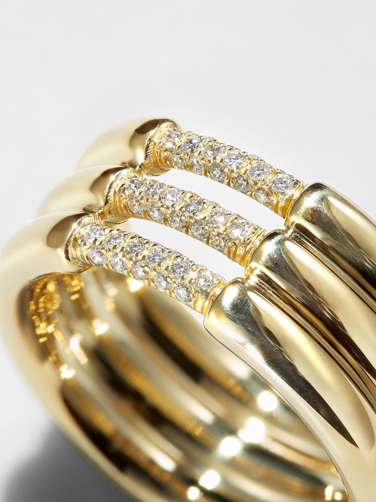 18k Yellow Gold Grande CerrÃ_x0083_Â© Diamond Ring