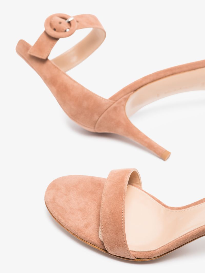 Neutral Portofino 70 Suede Sandals