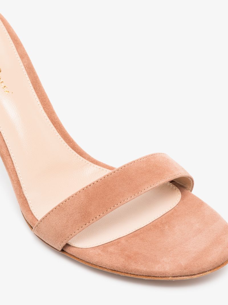 Neutral Portofino 70 Suede Sandals