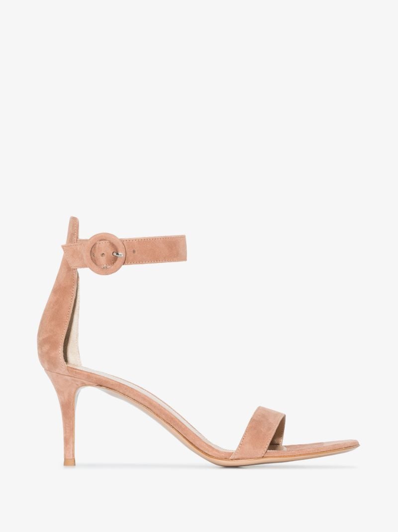 Neutral Portofino 70 Suede Sandals