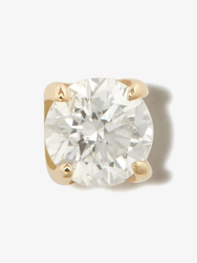 14k Yellow Gold Diamond Earring
