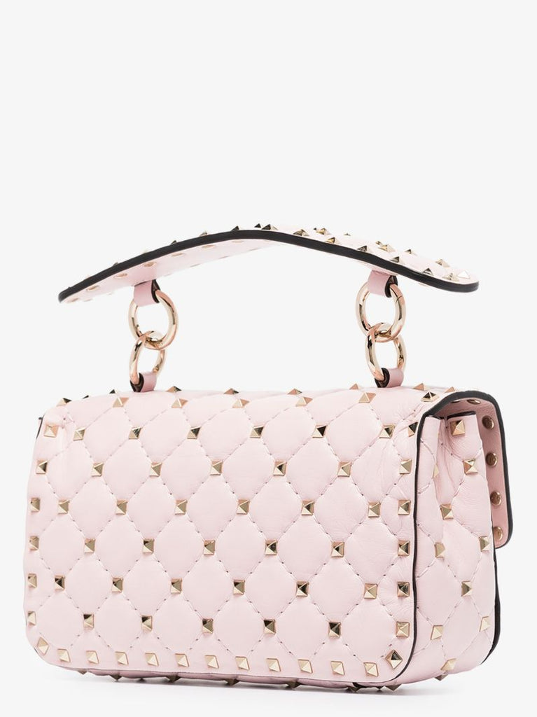Pink Rockstud Small Spike Chain Bag