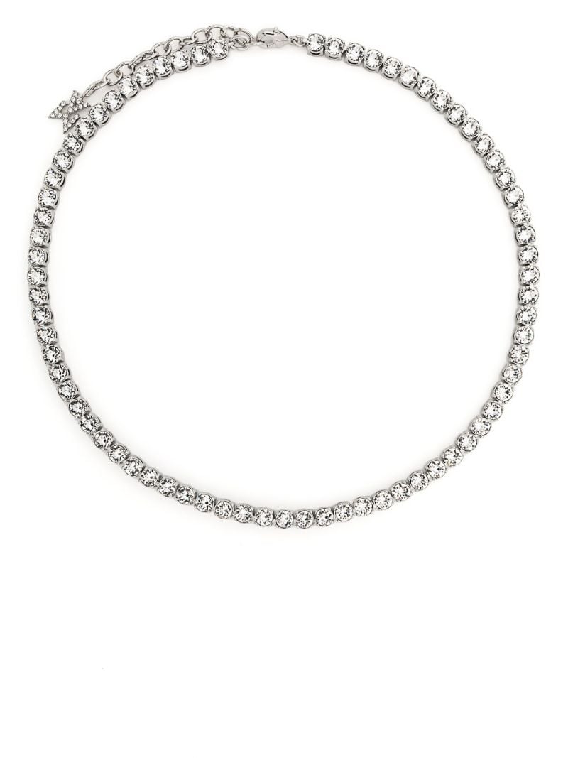 Clear Crystal Tennis Necklace