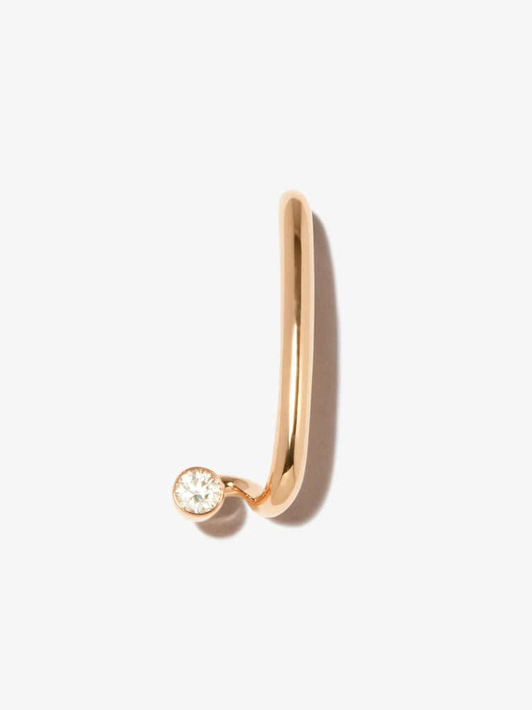 18k Rose Gold Arena Diamond Earring