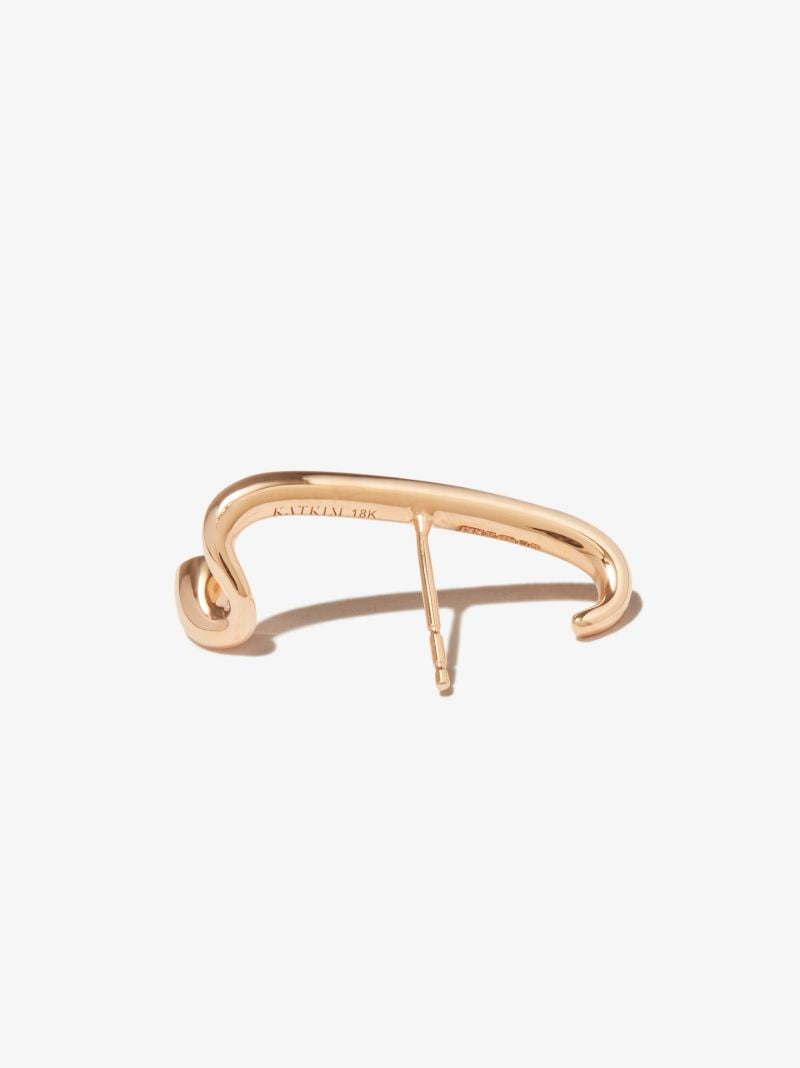 18k Rose Gold Arena Diamond Earring
