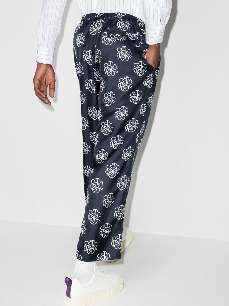 Fadi Printed Silk Trousers