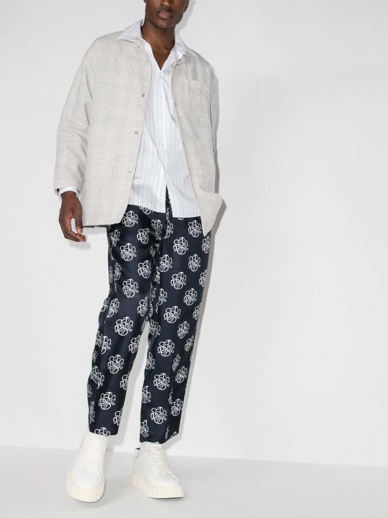 Fadi Printed Silk Trousers