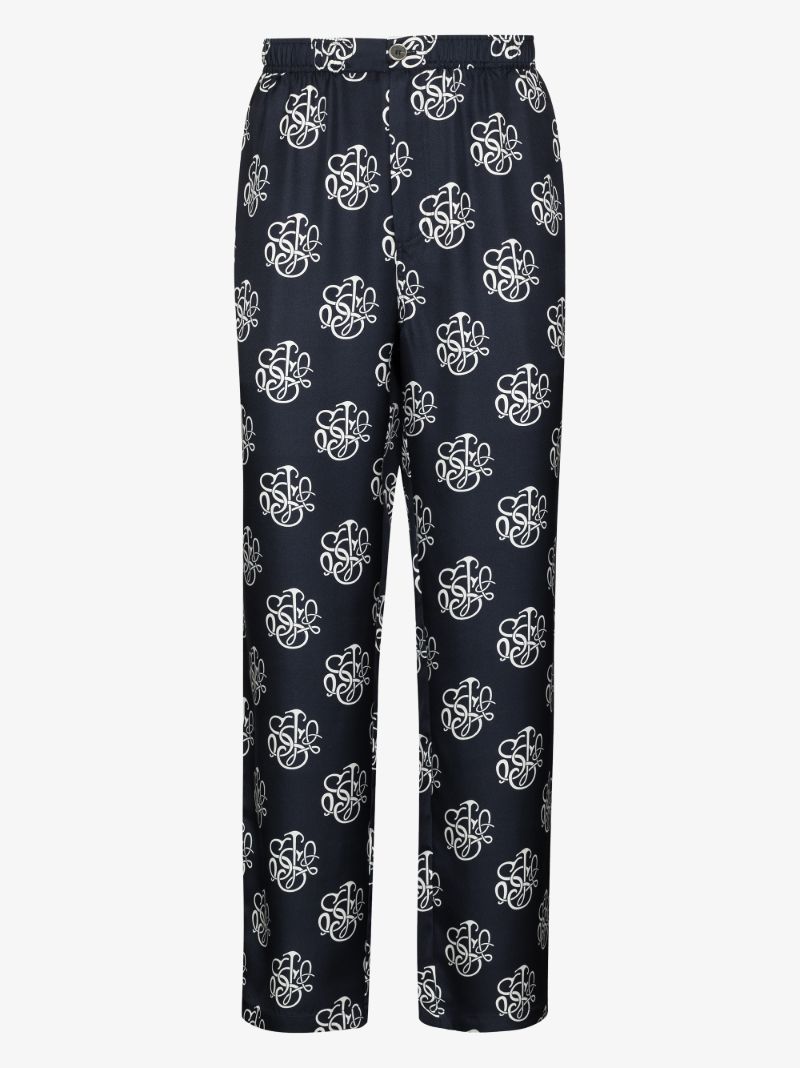 Fadi Printed Silk Trousers