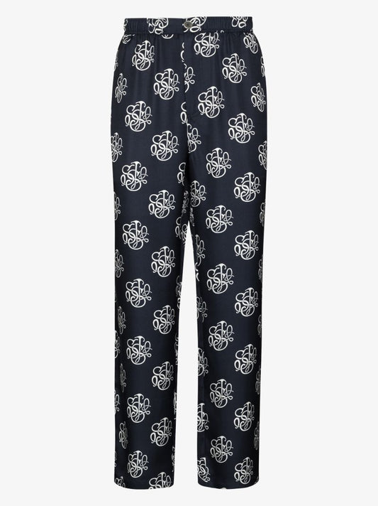 Fadi Printed Silk Trousers