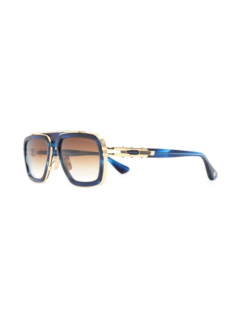 Blue Lxn-evo Pilot-style Sunglasses