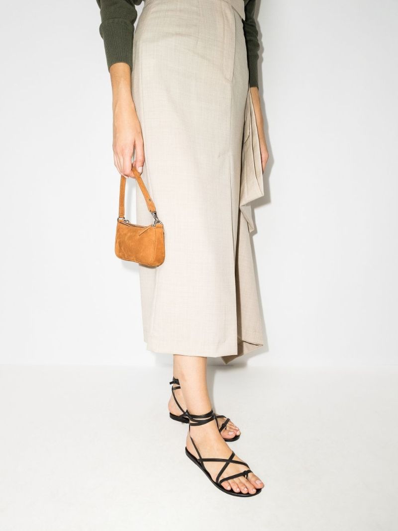 Black Morfi Leather Sandals