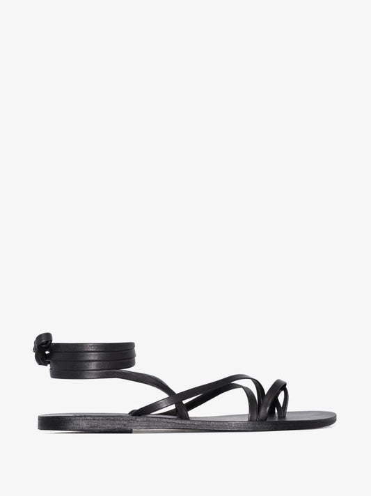 Black Morfi Leather Sandals