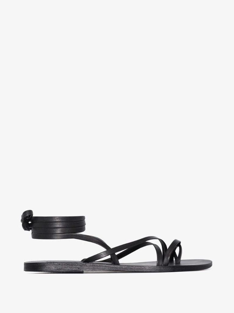 Black Morfi Leather Sandals