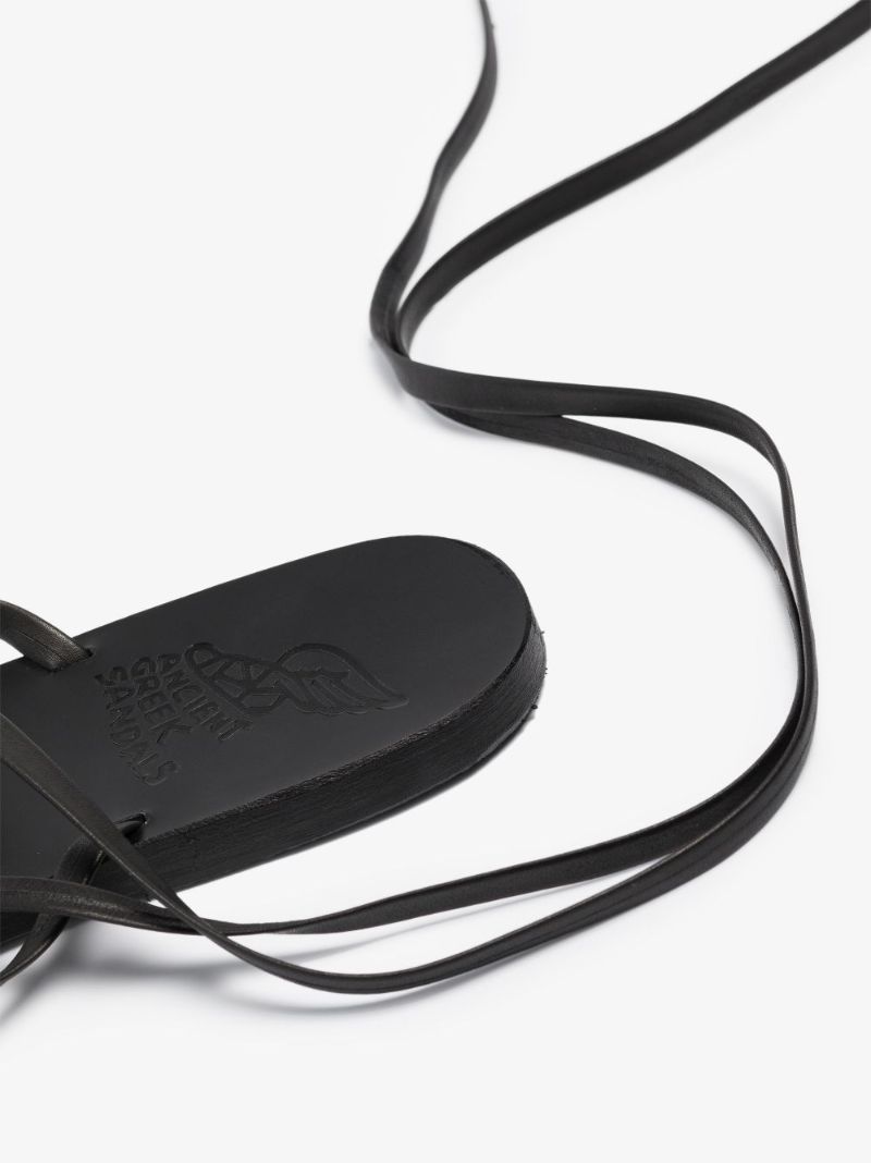 Black Morfi Leather Sandals