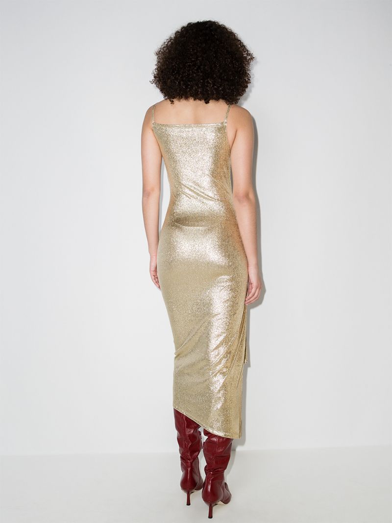 Asymmetric Pleated Dress