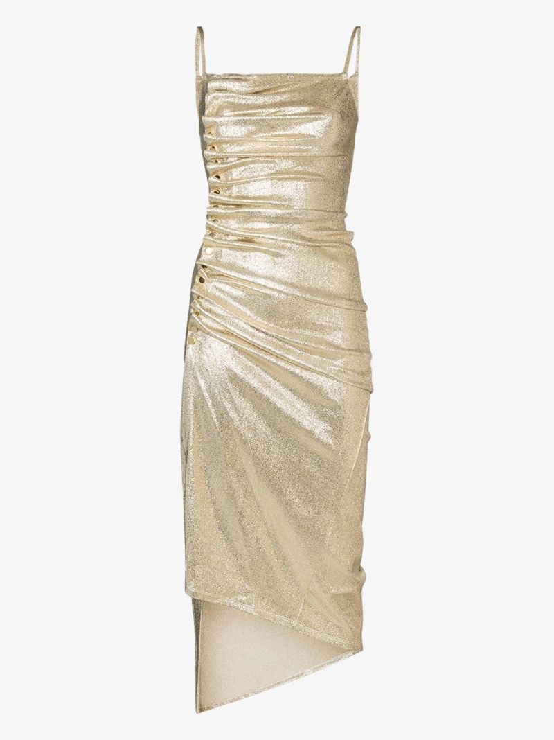 Asymmetric Pleated Dress