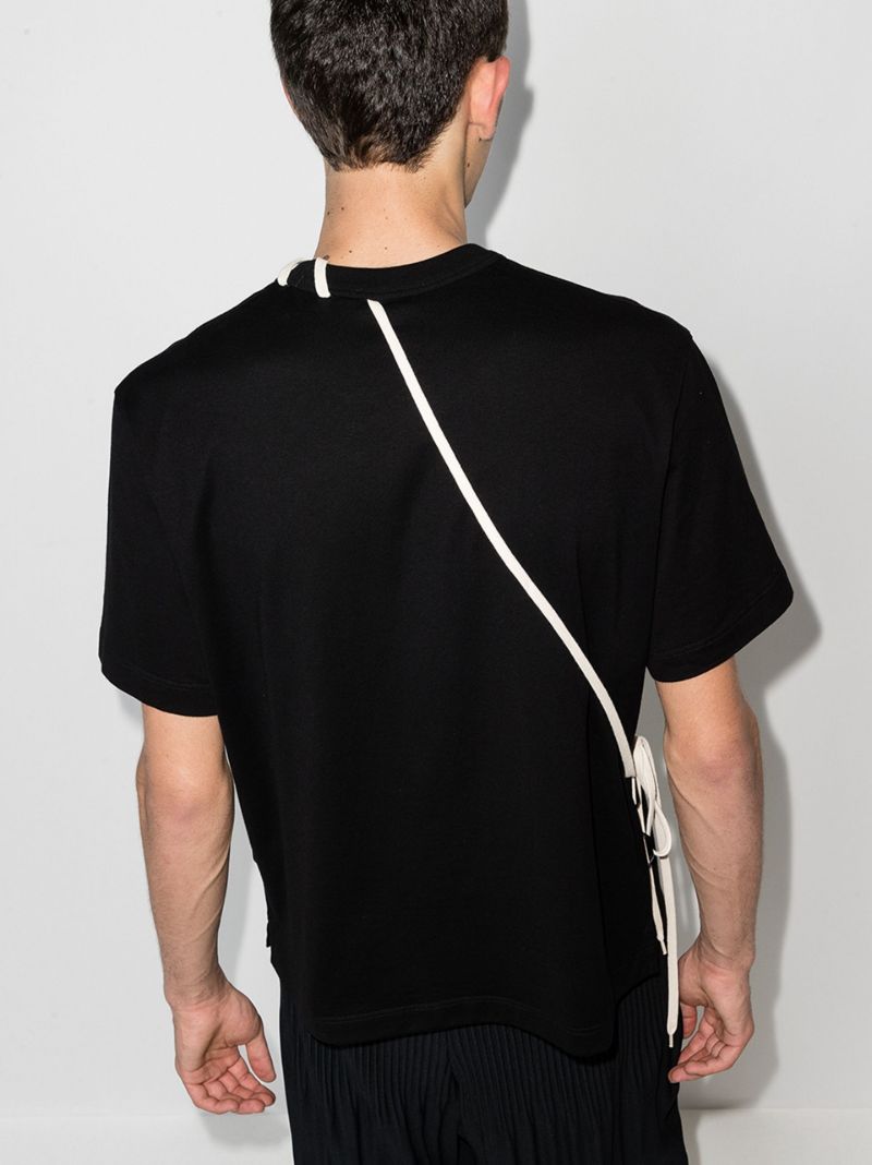 Contrasting Lace Cotton T-shirt