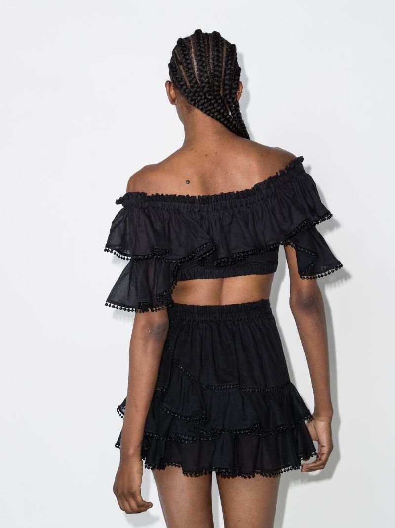 Cata Ruffled Off-the-shoulder Top