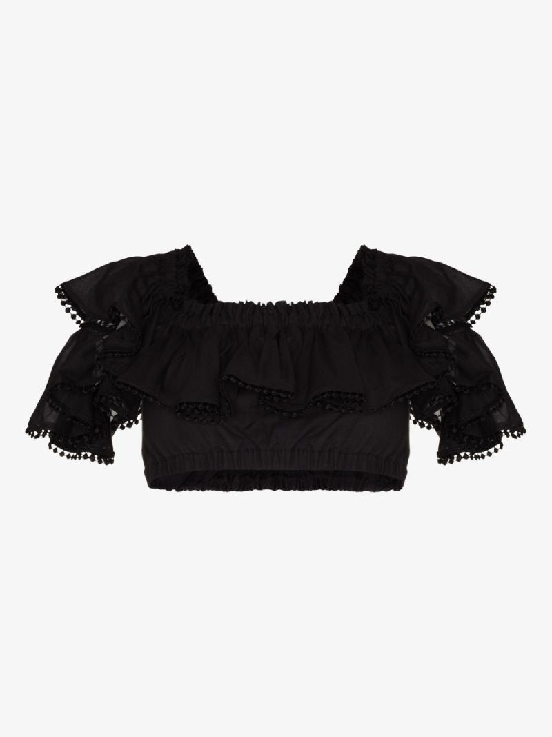 Cata Ruffled Off-the-shoulder Top