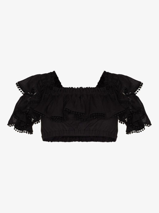 Cata Ruffled Off-the-shoulder Top
