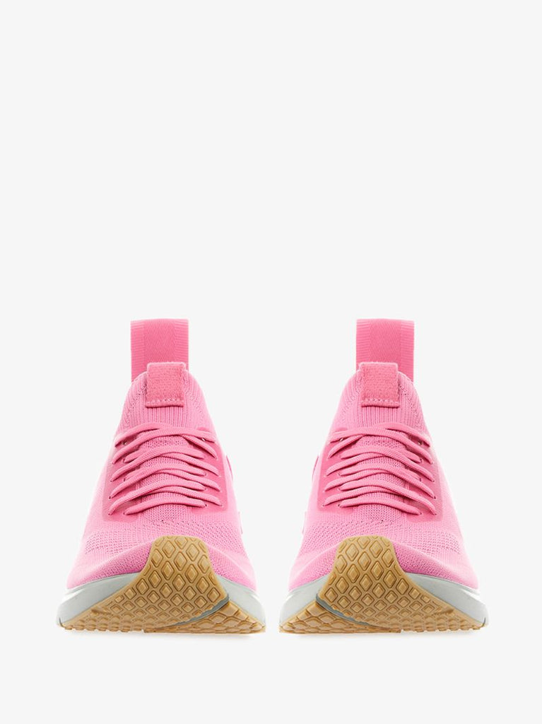 X Veja Pink V-knit Sneakers