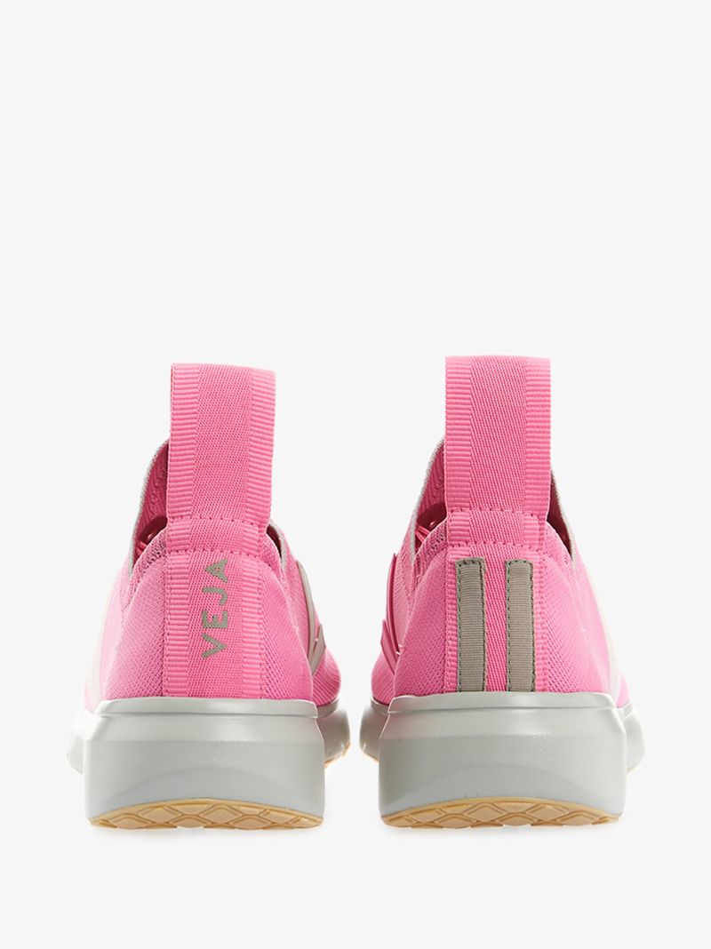 X Veja Pink V-knit Sneakers