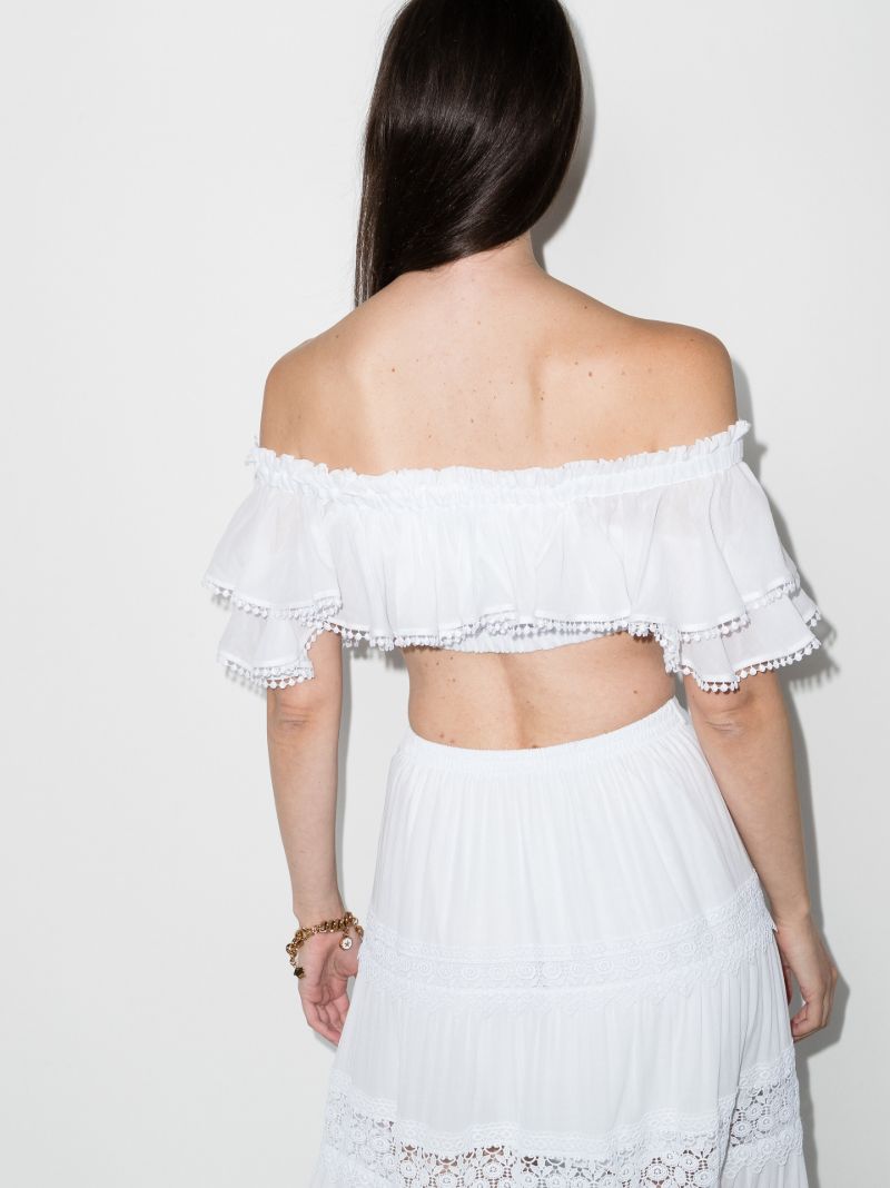 Cata Ruffled Off-the-shoulder Top