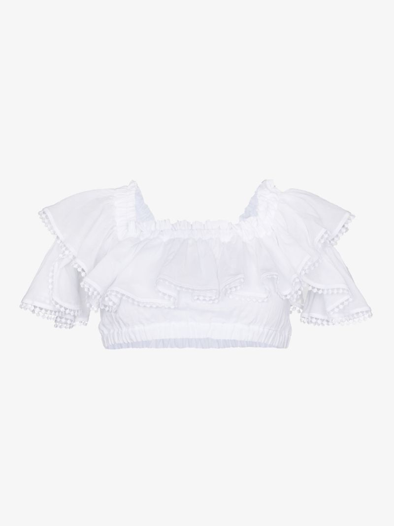 Cata Ruffled Off-the-shoulder Top