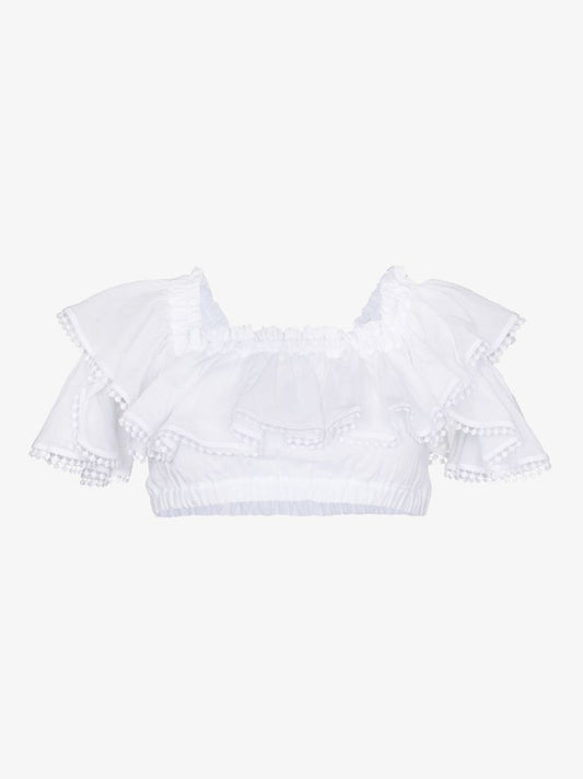 Cata Ruffled Off-the-shoulder Top