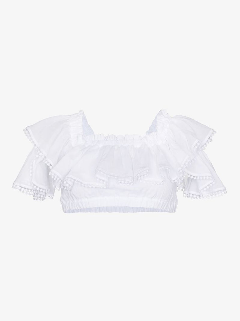 Cata Ruffled Off-the-shoulder Top