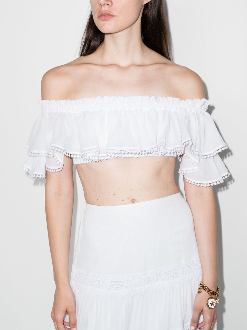 Cata Ruffled Off-the-shoulder Top