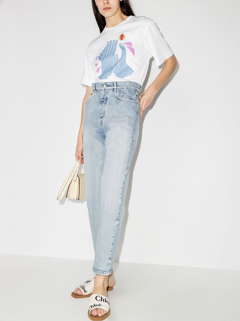 Clap Print Cotton T-shirt