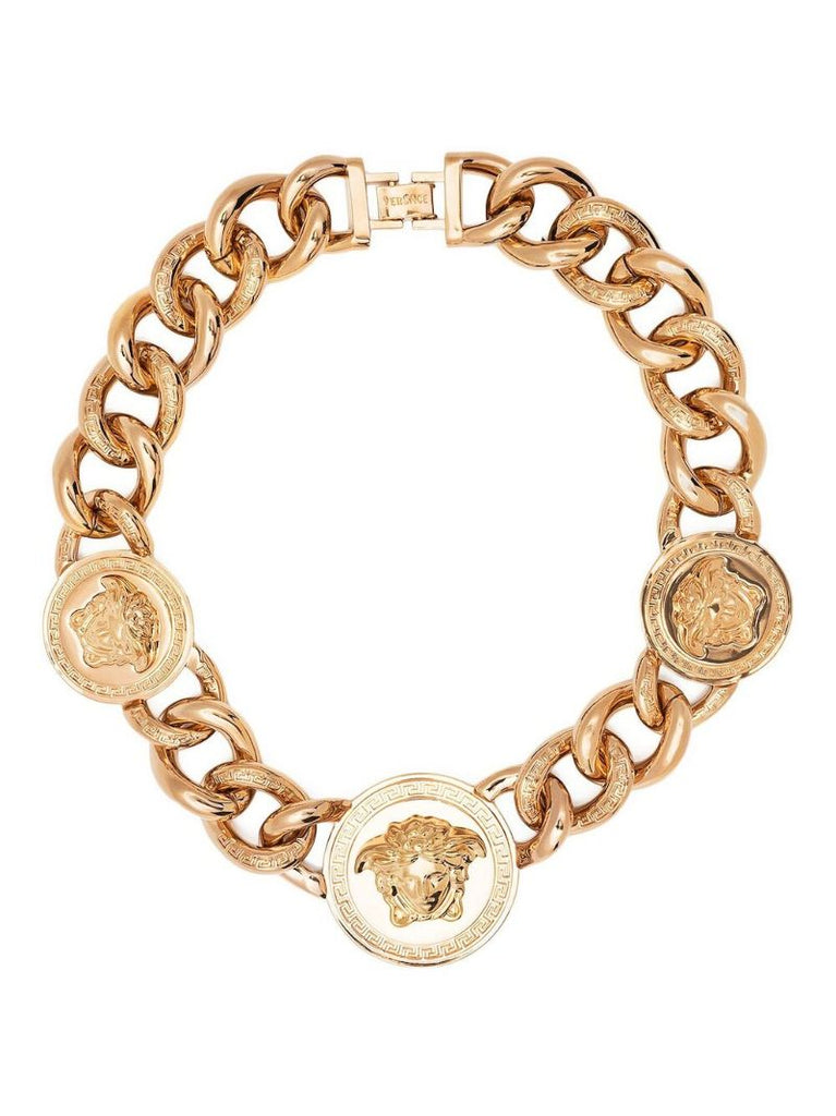 Gold-tone Medusa Chain Necklace
