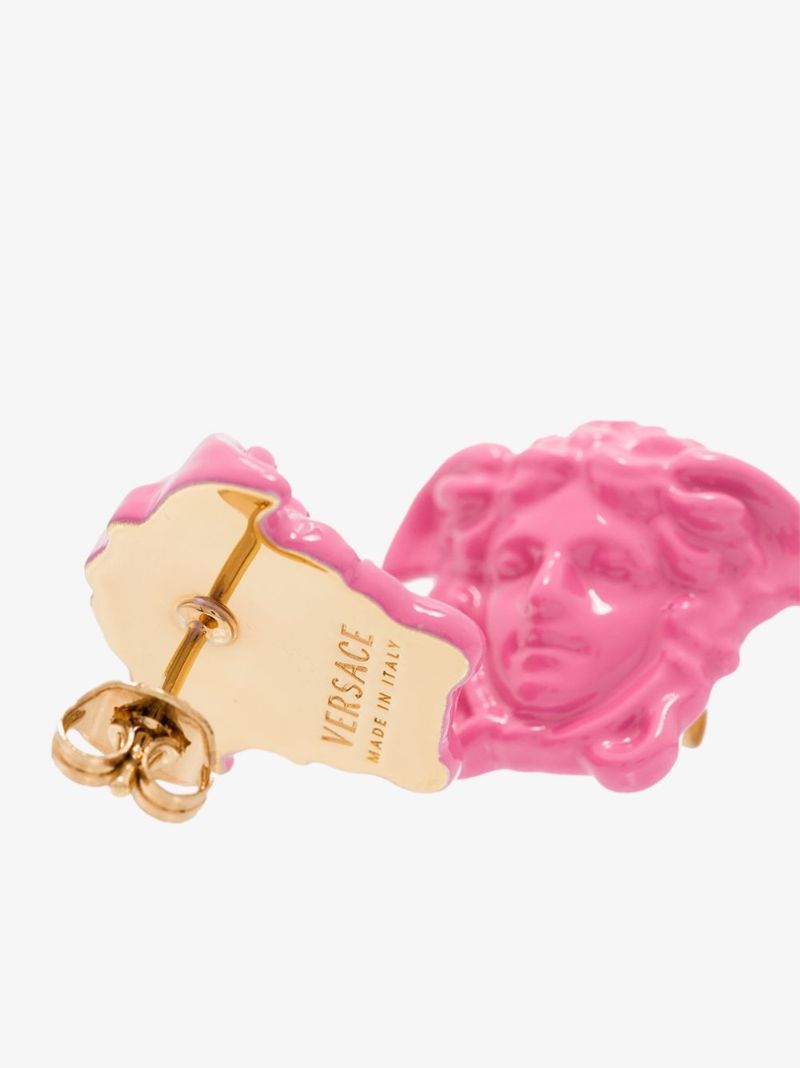 Pink Medusa Stud Earrings