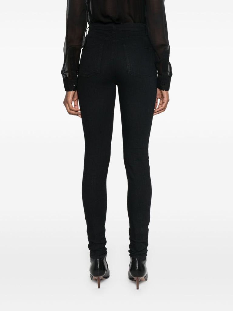 Black High-waist Skinny Jeans
