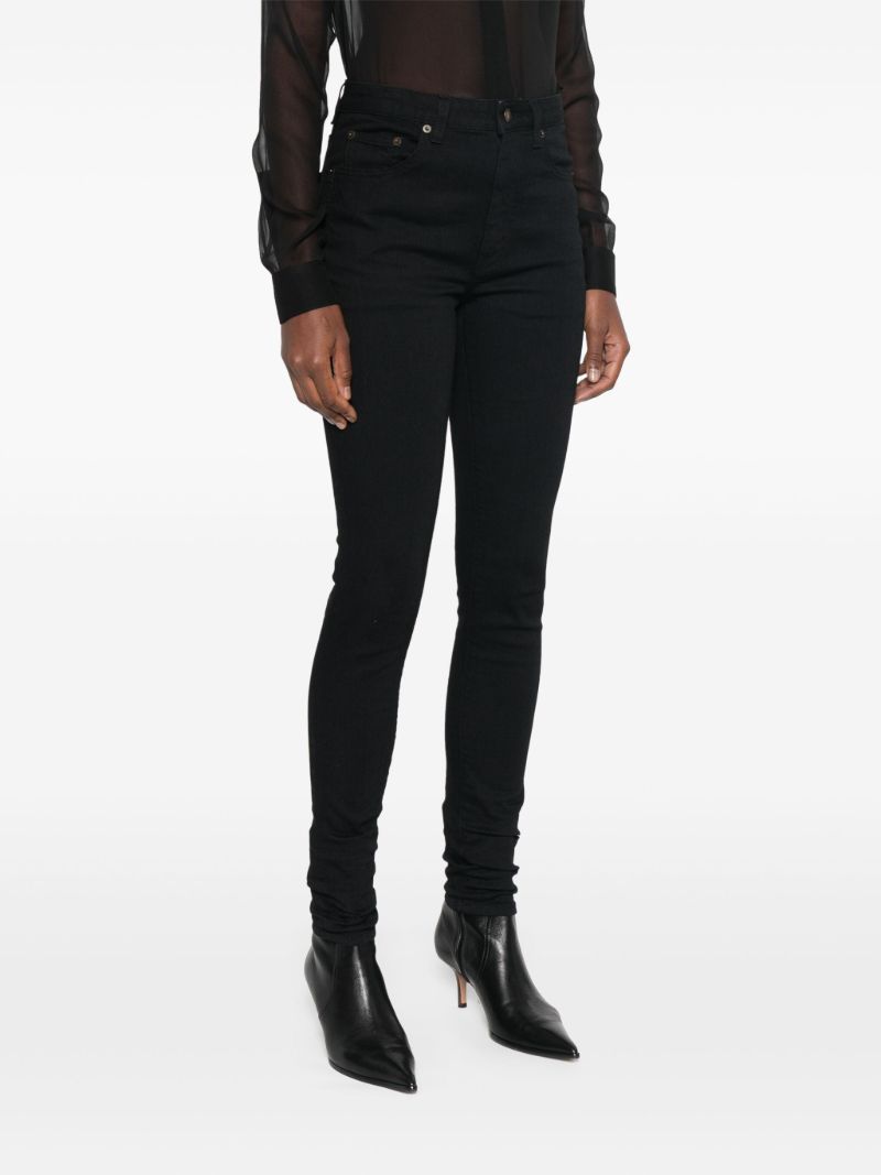 Black High-waist Skinny Jeans